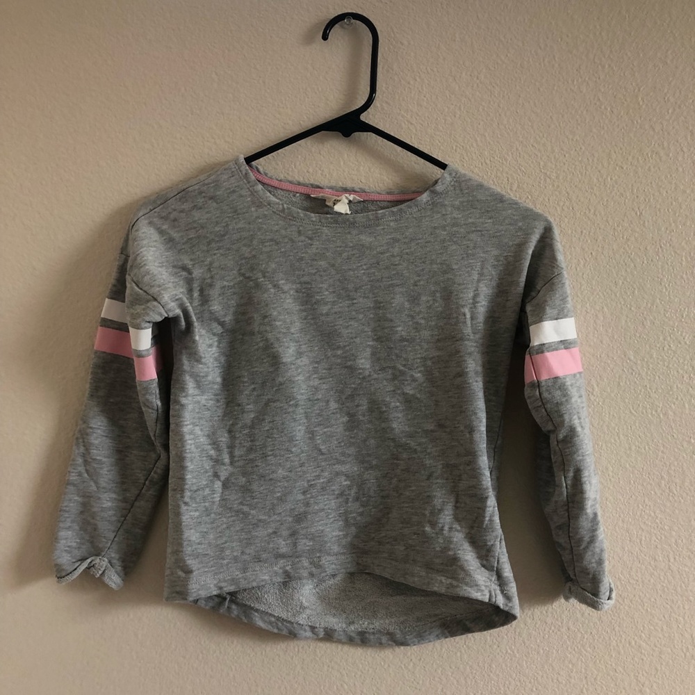 Grey Long Sleeve Top